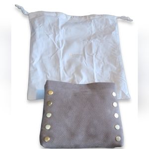 Hammitt Duke Triple Compartment Crossbody Bag Grey Nubuck Leather